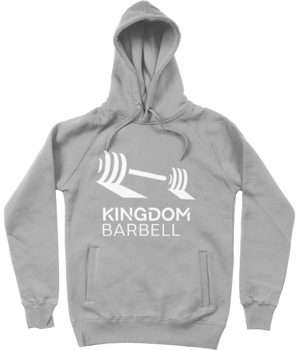 Grey weightlifting hoodie